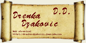 Drenka Džaković vizit kartica